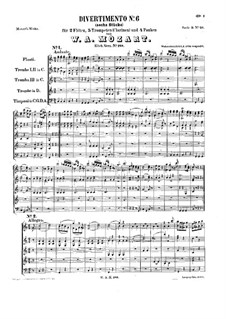 Divertissement in C Major, K.188: Partitura completa by Wolfgang Amadeus Mozart