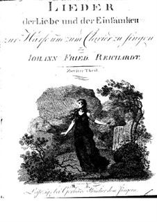 Songs of Love and Loneliness: livro II by Johann Friedrich Reichardt