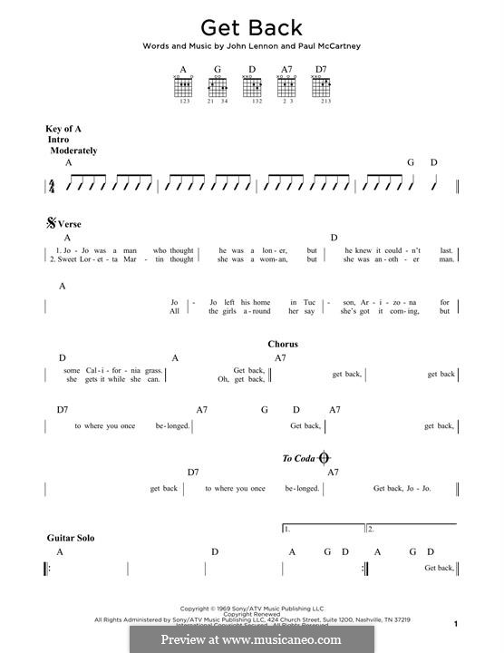 Instrumental version: Para Guitarra by John Lennon, Paul McCartney