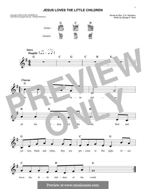 Jesus Loves the Little Children: para teclado by George Frederick Root