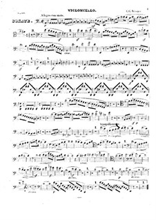 Grand Sonata for Cello and Piano in A Minor, Op.147: Parte de solo by Carl Gottlieb Reissiger