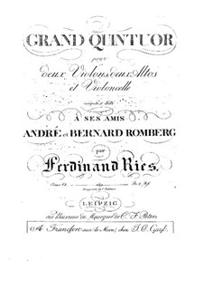 String Quintet in D Minor, Op.68: String Quintet in D Minor by Ferdinand Ries