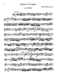 String Quartet No.2 in C Major, Op.20: String Quartet No.2 in C Major by Hubert Ries