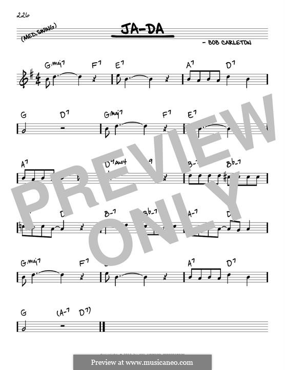 Ja-Da: melodia by Bob Carleton