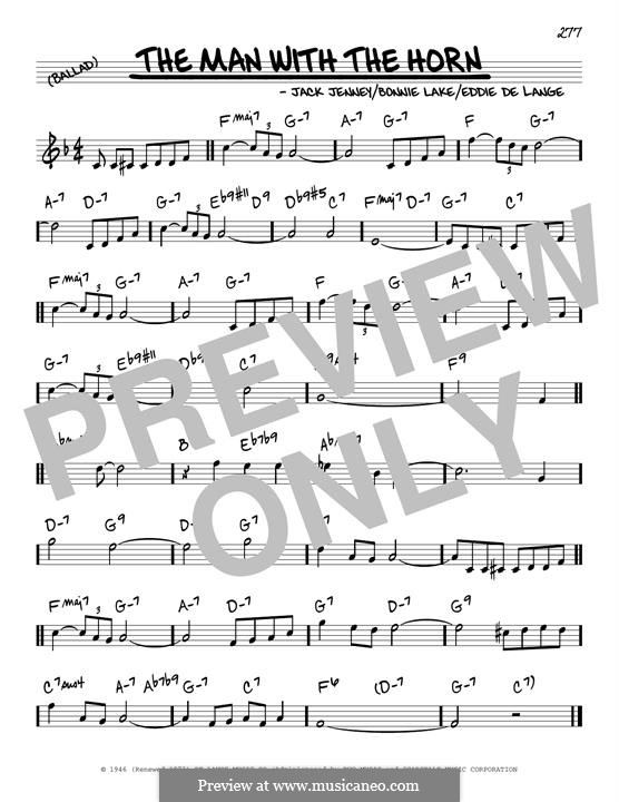 The Man with the Horn: melodia by Eddie De Lange, Jack Jenney, Bonnie Lake