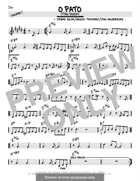 O Pato (The Duck): melodia by Jayme Silva, John Hendricks, Neuza Teixiera