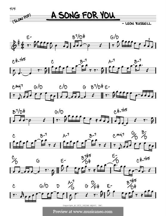 A Song for You: melodia by Leon Russell