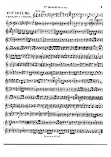 Eduardo e Cristina: abertura - parte para trompetas by Gioacchino Rossini