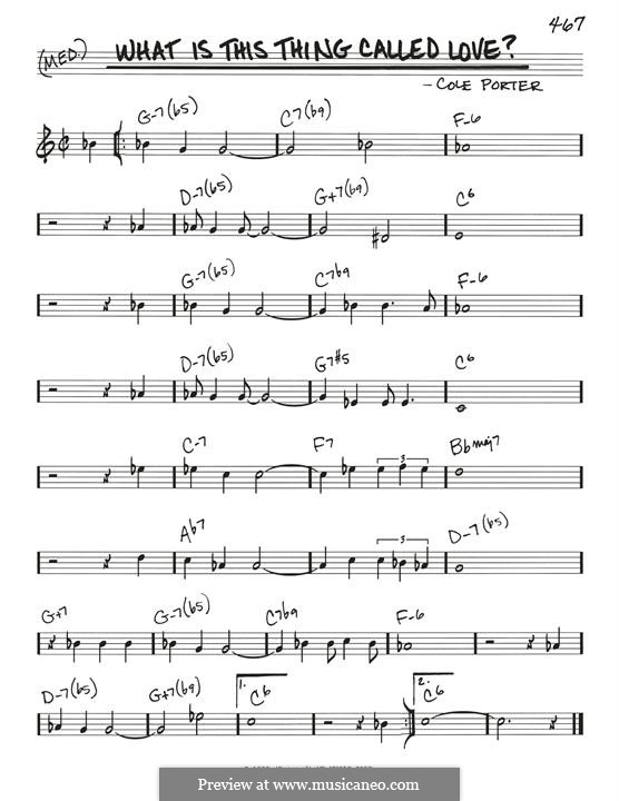What Is This Thing Called Love?: melodia by Cole Porter