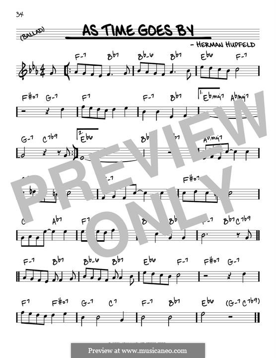 As Time Goes By: melodia by Herman Hupfeld