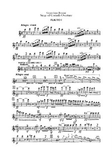 Le siège de Corinthe (The Siege of Corinth): abertura - parte flautas by Gioacchino Rossini