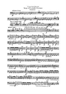 Le siège de Corinthe (The Siege of Corinth): Abertura- parte percussão by Gioacchino Rossini