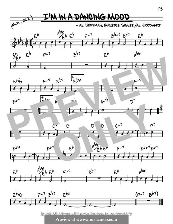I'm in a Dancing Mood: melodia by Al Goodhart, Al Hoffman, Maurice Sigler