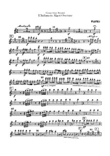 L'italiana in Algeri (The Italian Girl in Algiers): abertura - parte flautas by Gioacchino Rossini