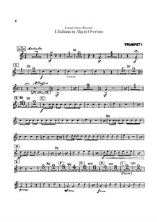 L'italiana in Algeri (The Italian Girl in Algiers): abertura - parte para trompetas by Gioacchino Rossini