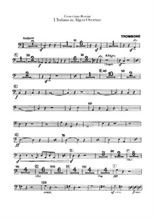L'italiana in Algeri (The Italian Girl in Algiers): Overture – trombone part by Gioacchino Rossini