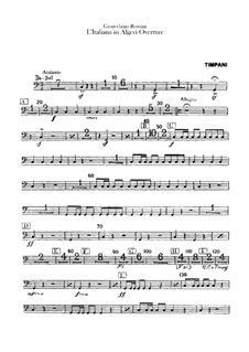 L'italiana in Algeri (The Italian Girl in Algiers): Abertura- parte percussão by Gioacchino Rossini