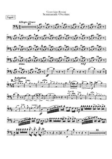 Semiramide: Abertura - parte fagotes by Gioacchino Rossini