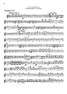 Semiramide: abertura - parte para trompetas by Gioacchino Rossini