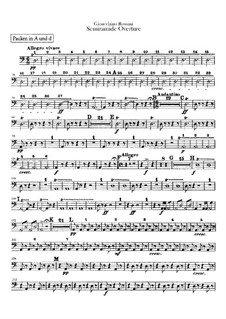 Semiramide: Overture – timpani and bass drum parts by Gioacchino Rossini