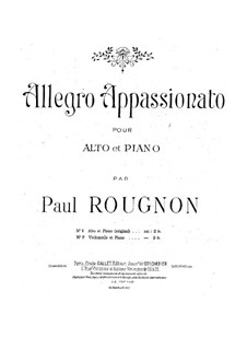 Allegro Appassionato for Viola and Piano: Allegro Appassionato for Viola and Piano by Paul Rougnon