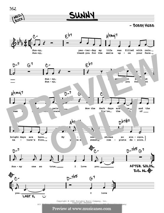 Sunny: High Voice by Bobby Hebb