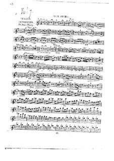 Overture to 'Young Henri': parte de oboes by Étienne Méhul