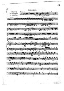 Overture to 'Young Henri': parte Timbales by Étienne Méhul
