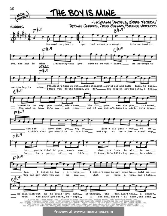 The Boy Is Mine (Brandy & Monica) por B. Norwood, F. Jerkins III, J