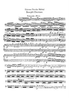 Joseph: Ouvertüre – Cello- und Kontrabassstimme by Étienne Méhul