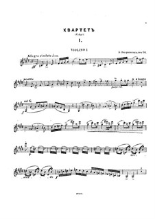String Quartet No.1 in E Major, Op.16: String Quartet No.1 in E Major by Eduard Napravnik