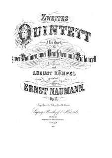 String Quintet No.2 in E Flat Major, Op.13: String Quintet No.2 in E Flat Major by Ernst Naumann