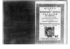 Madrigals: Parte de voz by Pomponio Nenna