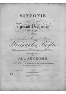 Symphony in E Flat Major, Op.37: Symphony in E Flat Major by Sigismund von Neukomm