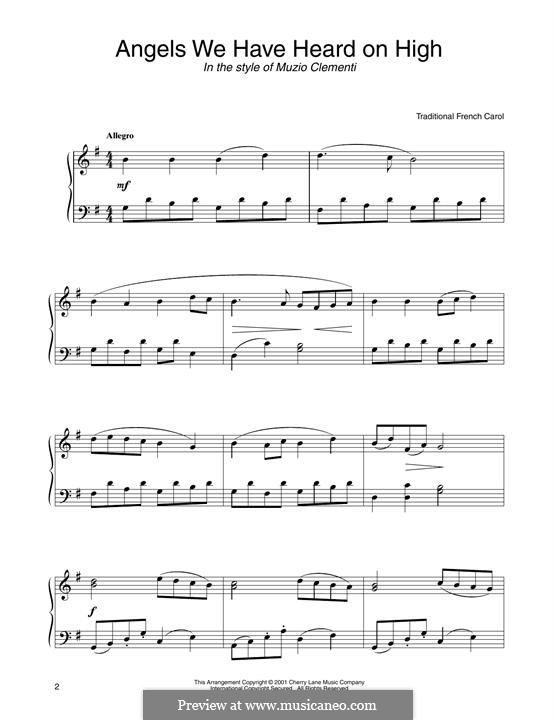 Piano version: In the style of Clementi by folklore