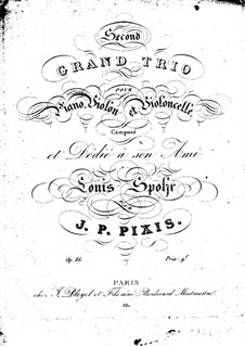 Piano Trio in F Major, Op.86: parte piano by Johann Peter Pixis