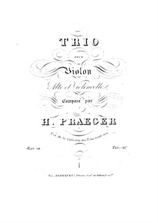String Trio in E Flat Major, Op.14: String Trio in E Flat Major by Heinrich Alois Präger