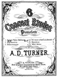 Six Concert Etudes: No.1 Octave valse brillante by Alfred Dudley Turner