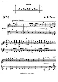Six Concert Etudes: No.3 Humoresque by Alfred Dudley Turner