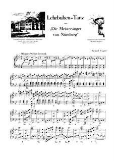 Dance of the Apprentices: Para Piano by Richard Wagner