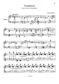 O Star of Eve: Para Piano by Richard Wagner