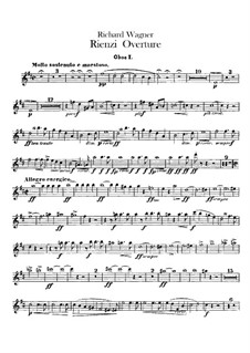 Rienzi, the Last of the Tribunes, WWV 49: abertura - Oboes Parte by Richard Wagner