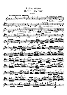 Rienzi, the Last of the Tribunes, WWV 49: abertura - violinos parte I by Richard Wagner