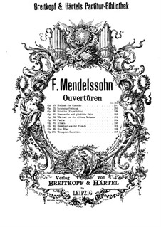The Fair Melusina, Op.32: abertura by Felix Mendelssohn-Bartholdy