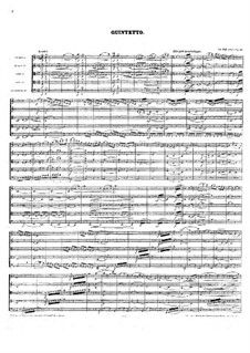 Quintet for Strings in F Major, Op.59: Partitura completa by Anton Rubinstein