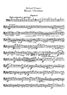 Rienzi, the Last of the Tribunes, WWV 49: Overture – bassoons and serpent parts by Richard Wagner