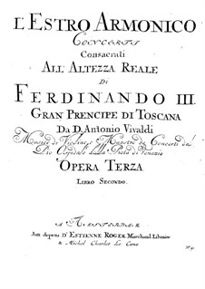 Concerto for Two Violins, Cello and Strings No.11 in D Minor, RV 565: viola parte II by Antonio Vivaldi