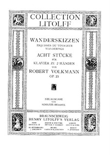 Eight Pieces for Piano, Op.23: Eight Pieces for Piano by Robert Volkmann