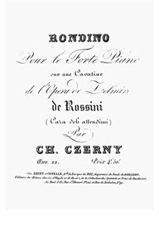 Rondino in C Major, Op.22 No.1: Para Piano by Carl Czerny