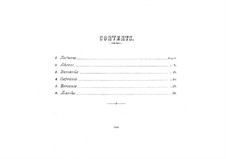 Six Character Pieces, Op.50: set completo by Anton Rubinstein
